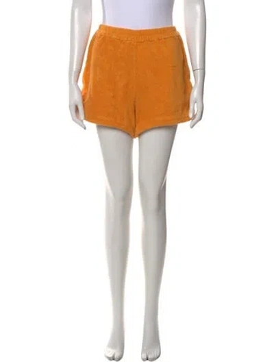Pre-owned Terry Mini Shorts In Orange