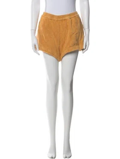 Pre-owned Terry Mini Shorts In Orange