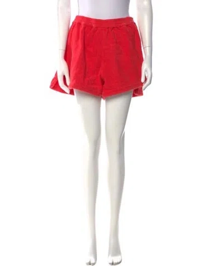 Pre-owned Terry Mini Shorts In Red