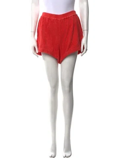 Pre-owned Terry Mini Shorts In Red
