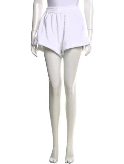 Pre-owned Terry Mini Shorts In White