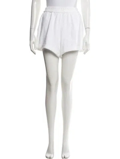 Pre-owned Terry Mini Shorts In White
