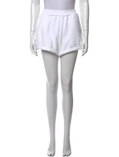 Pre-owned Terry Mini Shorts In White