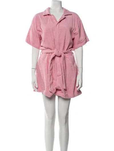 Pre-owned Terry Robe In Pink