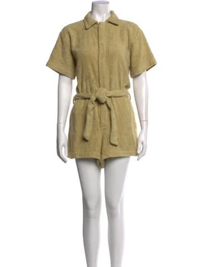 Pre-owned Terry Romper In Neutrals