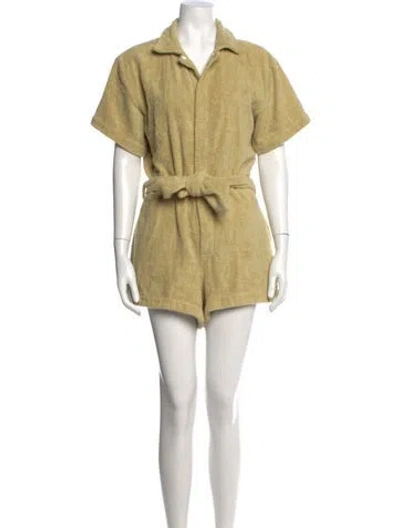 Pre-owned Terry Romper In Neutrals