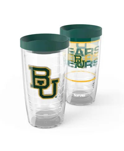 Tervis Baylor Bears 2-pack 16oz. Competitor Emblem Tumbler Set In Transparent
