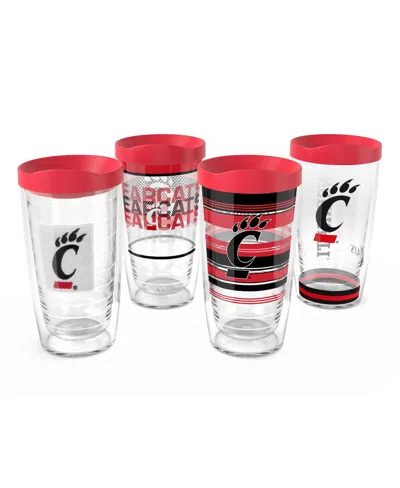 Tervis Cincinnati Bearcats 4-pack 16oz. Classic Tumbler Set In Transparent