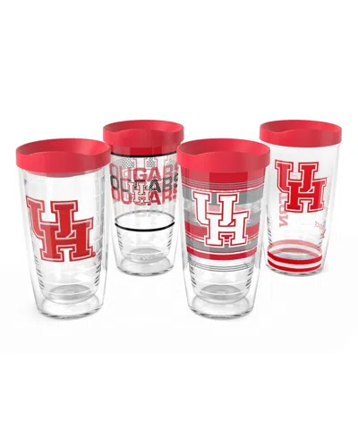 Tervis Houston Cougars 4-pack 16oz. Classic Tumbler Set In Transparent