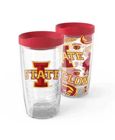 Tervis Iowa State Cyclones 2-pack 16oz. Competitor Emblem Tumbler Set In Transparent