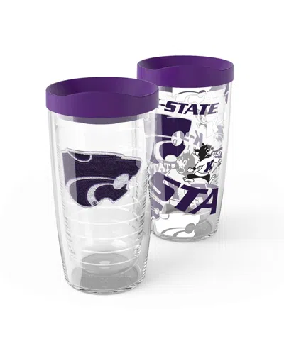 Tervis Kansas State Wildcats 2-pack 16oz. Competitor Emblem Tumbler Set In Transparent