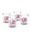 Tervis New York Yankees 4-pack 12oz. Emblem Tumbler Set In Transparent