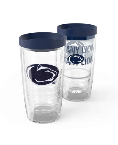 Tervis Penn State Nittany Lions 2-pack 16oz. Competitor Emblem Tumbler Set In Transparent