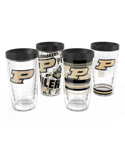 Tervis Purdue Boilermakers 4-pack 16oz. Classic Tumbler Set In Transparent