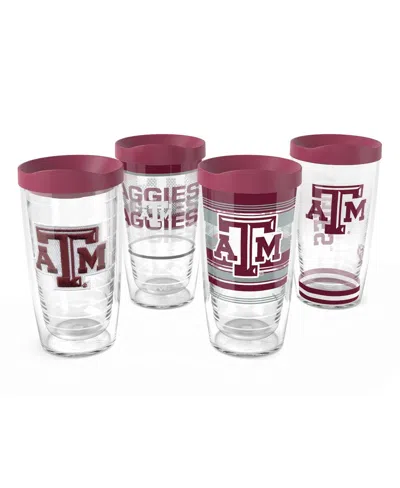Tervis Texas A&m Aggies 4-pack 16oz. Classic Tumbler Set In Transparent