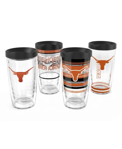 Tervis Texas Longhorns 4-pack 16oz. Classic Tumbler Set In Transparent