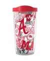 Tervis Tumbler Alabama Crimson Tide 16 oz Allover Classic Tumbler In Clear