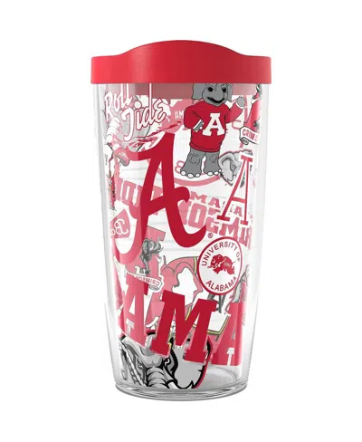 Tervis Tumbler Alabama Crimson Tide 16 oz Allover Classic Tumbler In Clear