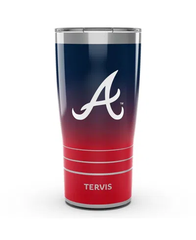 Tervis Tumbler Atlanta Braves 20 oz Ombre Stainless Steel Tumbler In Navy,red
