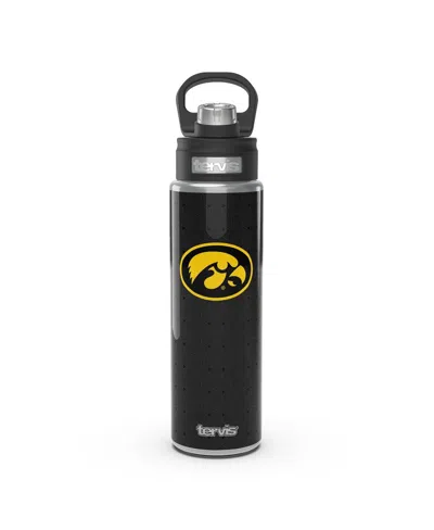 Tervis Tumbler Iowa Hawkeyes 24 oz Weave Stainless Steel Wide Mouth Bottle In Black