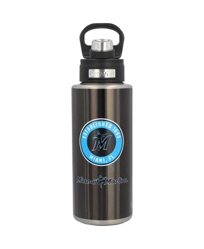 Tervis Tumbler Miami Marlins 32 oz All In Wide Mouth Water Bottle In Black,gray