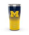 Tervis Tumbler Michigan Wolverines 20 oz Ombre Stainless Steel Tumbler In Navy,yellow