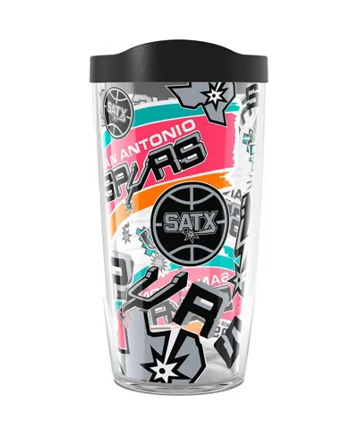Tervis Tumbler San Antonio Spurs 16 oz Allover Classic Tumbler In Black