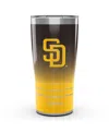 Tervis Tumbler San Diego Padres 20 oz Ombre Stainless Steel Tumbler In Yellow,charcoal