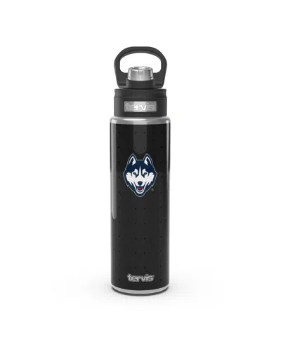 Tervis Tumbler Uconn Huskies 24 oz Weave Stainless Steel Wide Mouth Bottle In Black