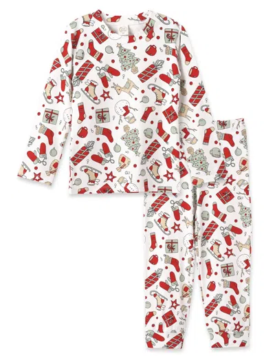 Tesa Babe Kids Two Piece Pajama Set In White
