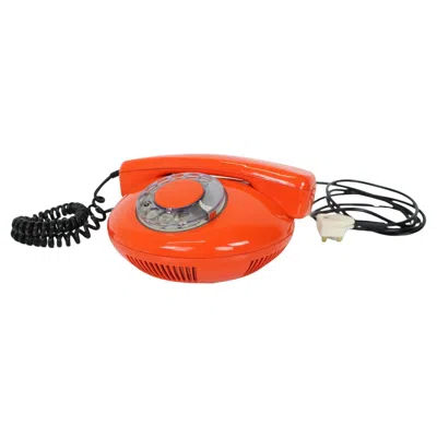Pre-owned Tesla Mid-century Functional  Phone 1982, Czechoslovakia In Red