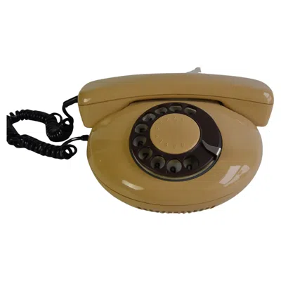 Pre-owned Tesla Mid-century  Phone, 1980s, Czechoslovakia In Brown
