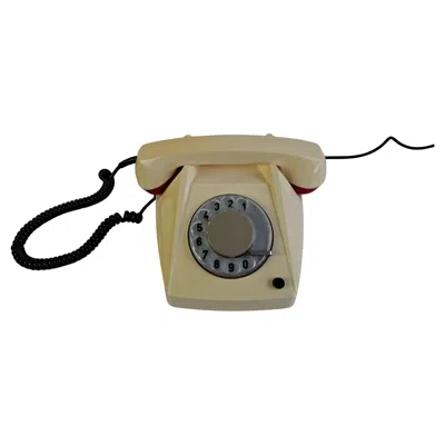 Pre-owned Tesla Vintage  Stropkov Bs10 Rotary Telephone, Czechoslovakia, 1987 In Brown