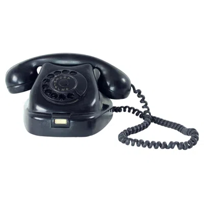 Pre-owned Tesla Vintage  Telephone Set With Original Maker's Mark, 1960s In Black