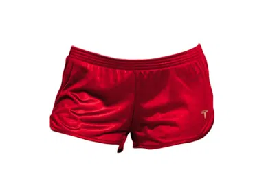 Pre-owned Tesla Women's  Short Shorts In Red