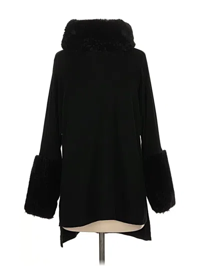 Pre-owned Tess Elliott Studio Turtleneck Sweater In Black