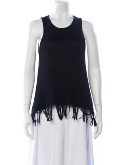 Pre-owned Tess Giberson Scoop Neck Sweater In Blue