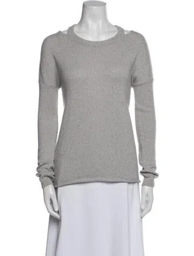 Pre-owned Tess Giberson Scoop Neck Sweater In Blue