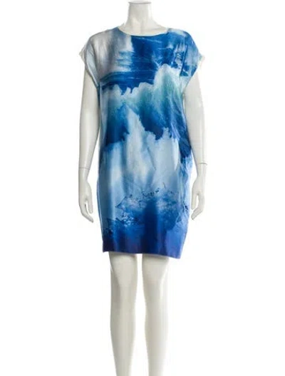 Pre-owned Tess Giberson Silk Mini Dress In White