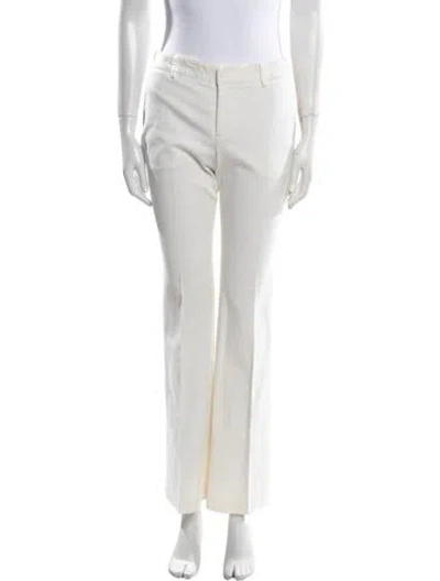 Pre-owned Tess Giberson Straight Leg Pants In White