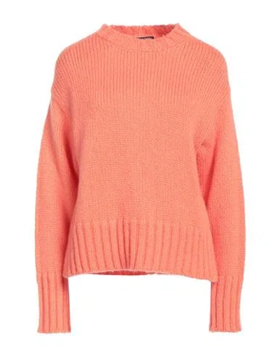 Tessa . Woman Sweater Salmon Pink Size M Mohair Wool, Wool, Polyester