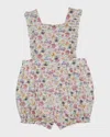 Tessa James Baby Girl's Birdie Floral Bubble Pinafore In Violet Floral