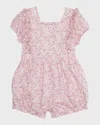 Tessa James Kids' Baby Girl's Buttercup Floral-print Bubble Romper In Pink