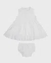 Tessa James Baby Girl's Caroline Eyelet Trim Dress W/ Bloomers In White