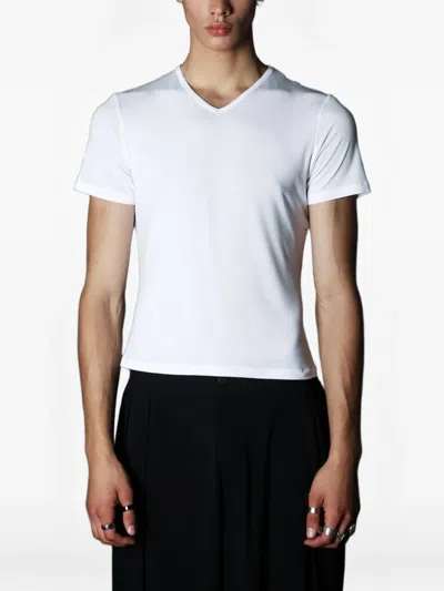 Tessitura Basic V T-shirt In White