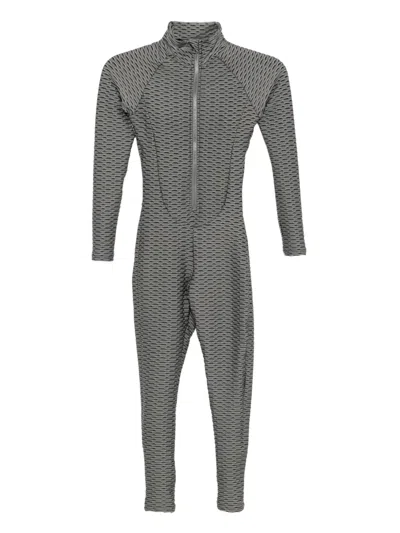 Tessitura Body Couture 3d Move Jumpsuit In Multi