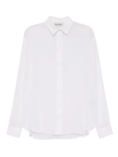 Tessitura Body Couture Cotton Shirt In White