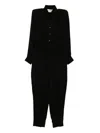 Tessitura Body Couture Cupro Jumpsuit In Black