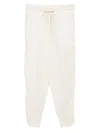 Tessitura Body Couture Drawstring Cuffed Trousers In White