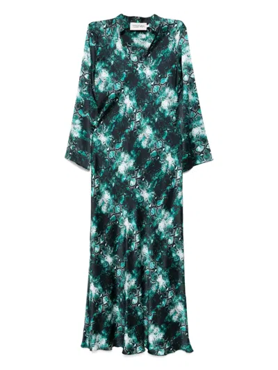 Tessitura Body Couture Emerald Dress In Green